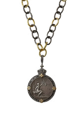 French Antique Lady of Liberty Coin-Neck Pendant-Gretchen Ventura