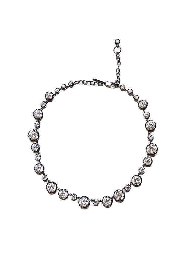 Edwardian Paste Drop Riviere Necklace-Necklaces-Gretchen Ventura