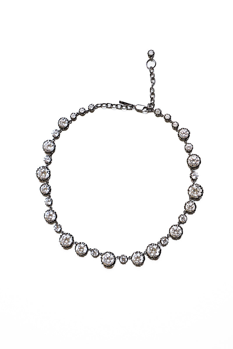 Edwardian Paste Drop Riviere Necklace-Necklaces-Gretchen Ventura