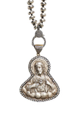 Sacred Heart of Jesus Antique Pendant-Neck Pendant-Gretchen Ventura