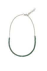 Emerald & Sterling Silver Necklace-Necklaces-Gretchen Ventura