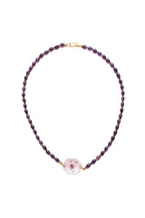 Tear Drop Faceted Amethyst w/14K Gold, Amethyst Pendant-Necklaces-Gretchen Ventura
