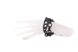 360 Degree Black Spinel Link Clasp Bracelet-Bracelet-Gretchen Ventura