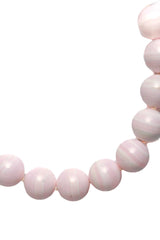 Mangano Pink Calcite Silk Knotted Necklace-Necklaces-Gretchen Ventura