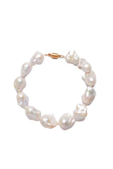 Freshwater Baroque Large Pearl Silk Knotted Necklace-Necklaces-Gretchen Ventura