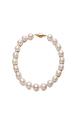 Pinkish Freshwater Rounded Oval Pearl Silk Knotted Necklace-Necklaces-Gretchen Ventura