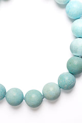 Matte Sleeping Beauty Turquoise Silk Knotted Necklace-Necklaces-Gretchen Ventura