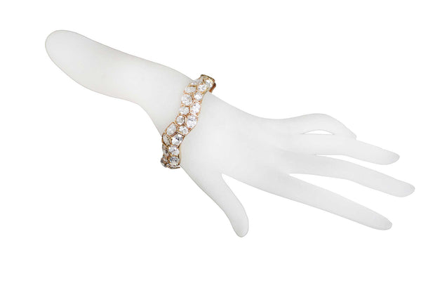 Morganite Waved Bangle-Bracelets-Gretchen Ventura