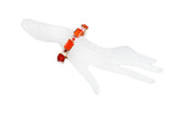 Emerald Shape Carnelian Kaleidoscope Bangle-Bracelets-Gretchen Ventura