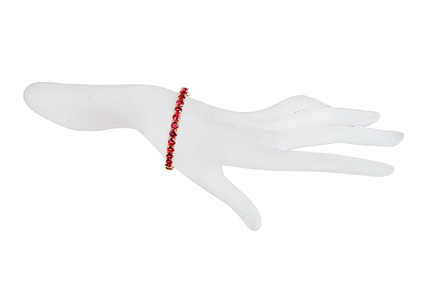 Single Row Ruby Bangle-Bracelets-Gretchen Ventura