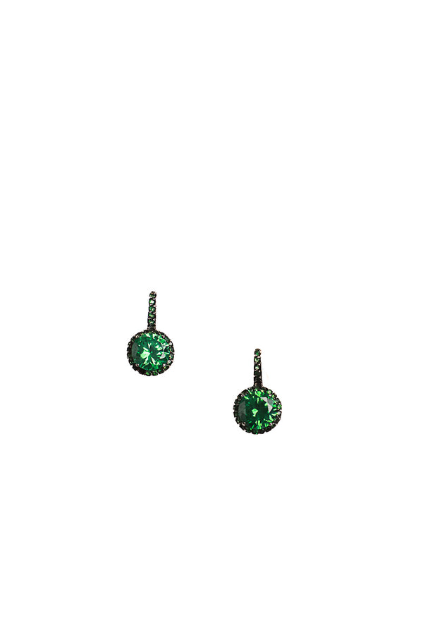 Vintage Emerald Swarovski Crystal Drops-Earrings-Gretchen Ventura