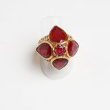 Royal Ruby Gold Plate Dome Ring-Rings-Gretchen Ventura