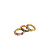 Emerald, Sapphire, Ruby Gemstone & Enamel Band-Rings-Gretchen Ventura