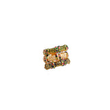 Emerald, Sapphire, Ruby Gemstone & Enamel Band-Rings-Gretchen Ventura