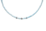 Lantern Aquamarine Necklace w/ Diamond Beads & Wheels-Necklaces-Gretchen Ventura