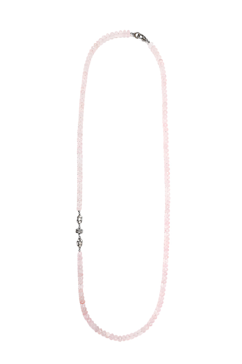 Rose Quartz Necklace-Necklaces-Gretchen Ventura