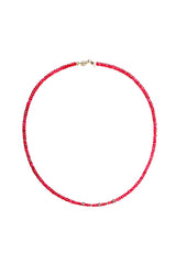 Faceted Ruby Necklace w/ Gold & Ruby Wheels-Necklaces-Gretchen Ventura