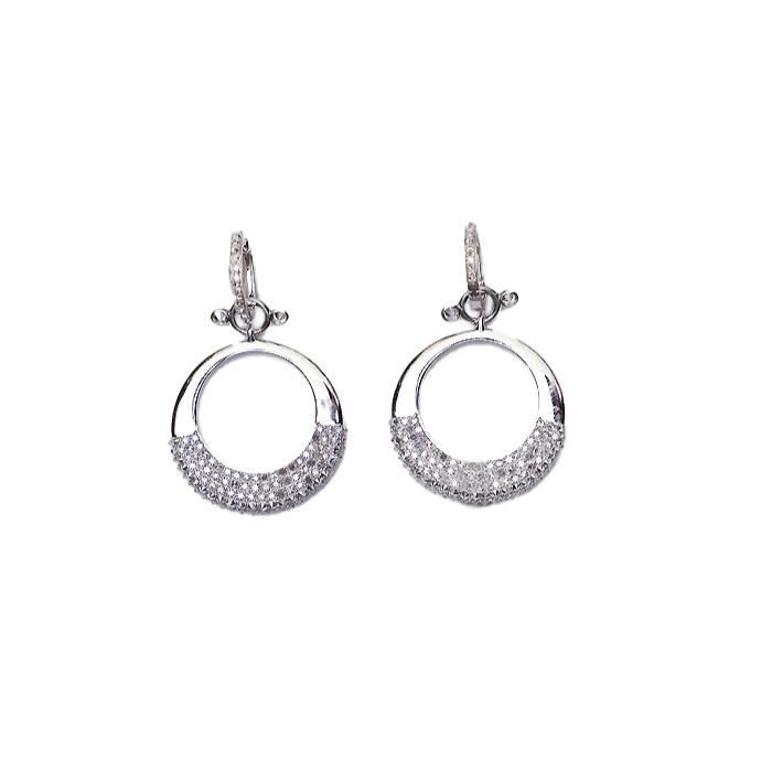 Lab Diamond Huggies-Earrings-Gretchen Ventura