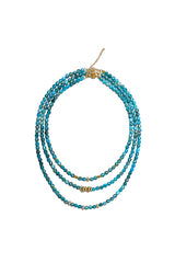 Lantern Apatite Necklace w/Gold & Diamond Beads-Necklaces-Gretchen Ventura