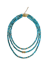 Lantern Apatite Necklace w/Diamond Beads-Necklaces-Gretchen Ventura