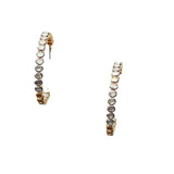 Rose Cut Diamond Hoops-Earrings-Gretchen Ventura