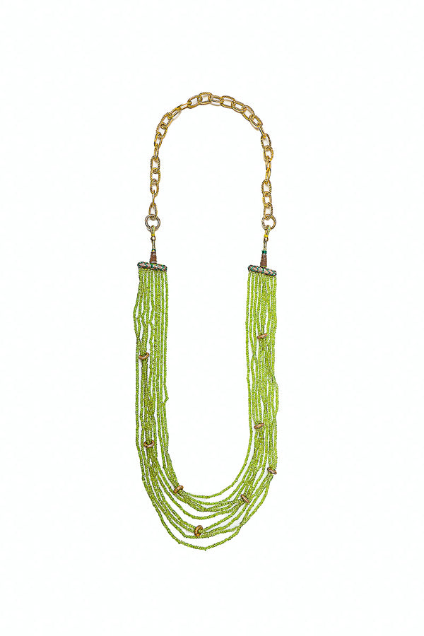 Multi Strand Sapphire Necklace-Necklaces-Gretchen Ventura