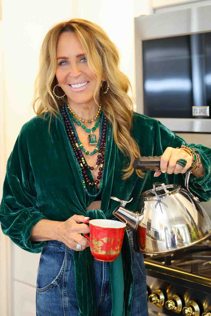 Emerald Shape Emerald w/ Rock Pendant-Neck Pendant-Gretchen Ventura