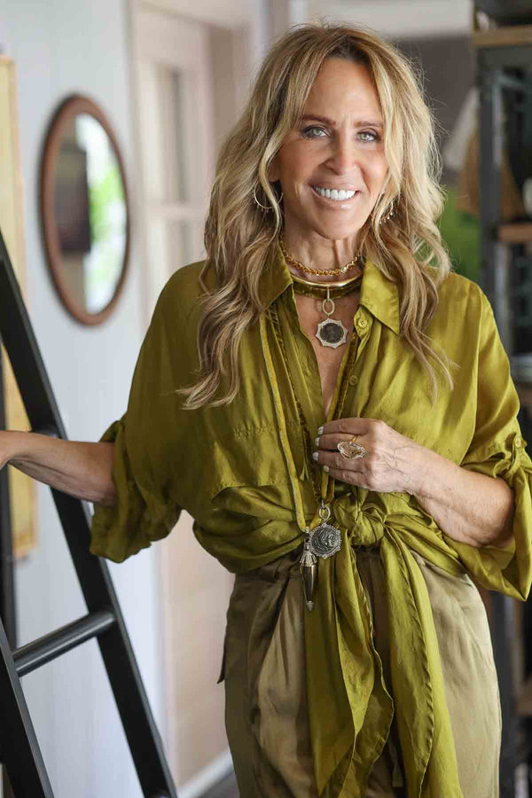 Silk Velvet Loop-Necklaces-Gretchen Ventura