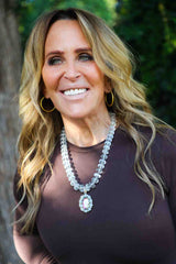 Carved Aquamarine Silk Knotted Necklace