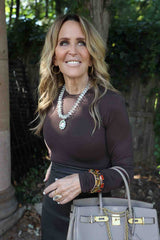 Cameo w/ Aquamarine & Diamond in Gold Plate-Neck Pendant-Gretchen Ventura