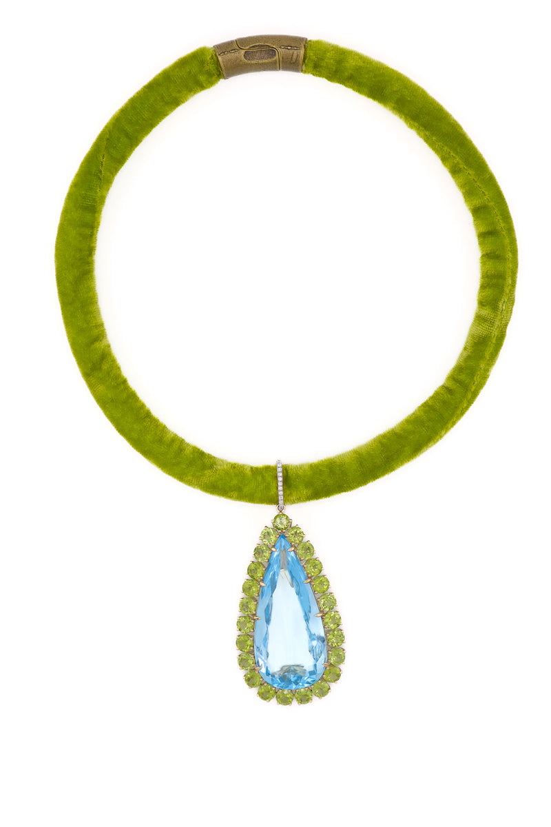 Silk Velvet Choker w/ Magnet Clasp-Necklaces-Gretchen Ventura