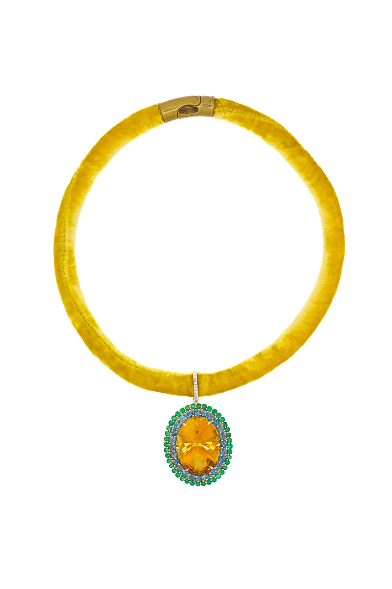 Silk Velvet Choker w/ Magnet Clasp-Necklaces-Gretchen Ventura