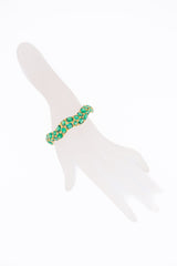 Green Onyx Waved Bangle-Bracelets-Gretchen Ventura