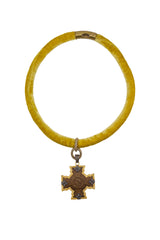 Rare French Bronze Cross for Valor's Service-Neck Pendant-Gretchen Ventura