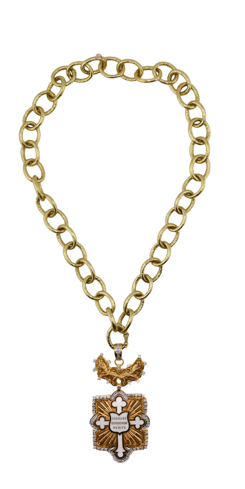 Royal British Medal for Brave Conduct: Courage, Devotion & Merit-Neck Pendant-Gretchen Ventura