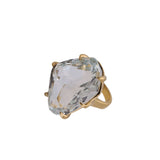Topaz Gold Plate Cocktail Ring-Rings-Gretchen Ventura