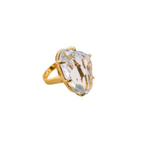 Topaz Gold Plate Cocktail Ring-Rings-Gretchen Ventura