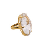 Topaz Gold Plate Cocktail Ring-Rings-Gretchen Ventura