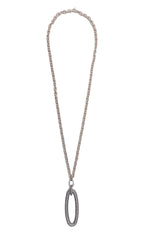 Diamond Large Oval Rockstar Necklace-Necklaces-Gretchen Ventura