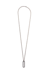 Diamond & Sterling Squared Rockstar Necklace-Necklaces-Gretchen Ventura