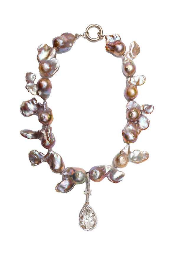 Baroque Pearl Necklace-Necklaces-Gretchen Ventura