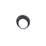 Pyramid Black Spinel Saucer Ring-Rings-Gretchen Ventura