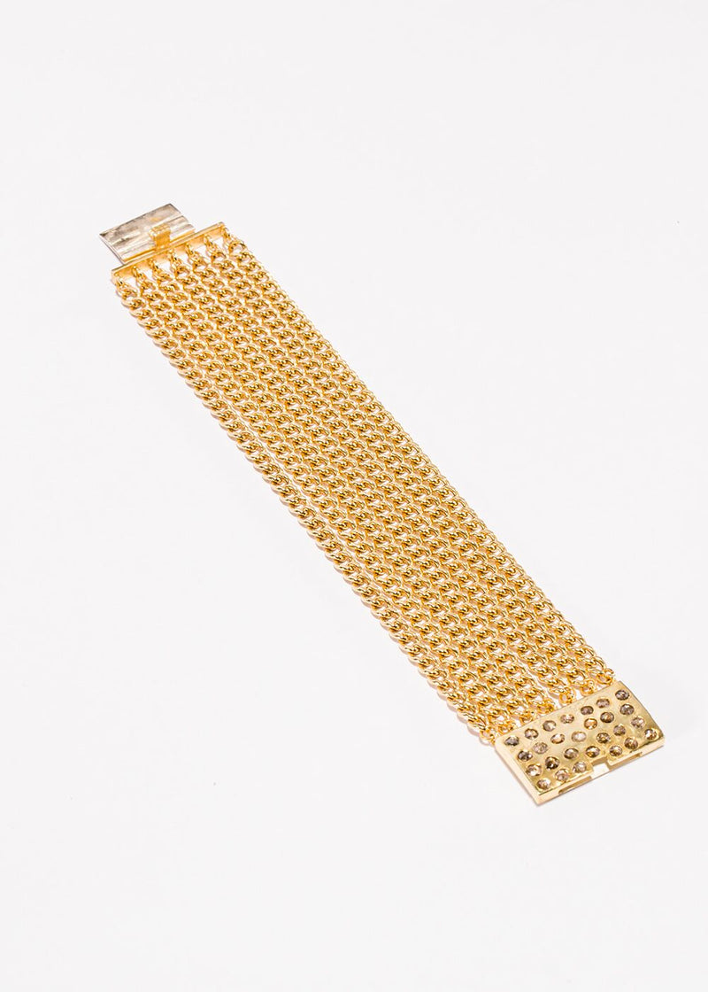 GP Conflict free Diamond Slice Clasp w/ GP Sterling Curb Chain Bracelet #2791-Bracelets-Gretchen Ventura