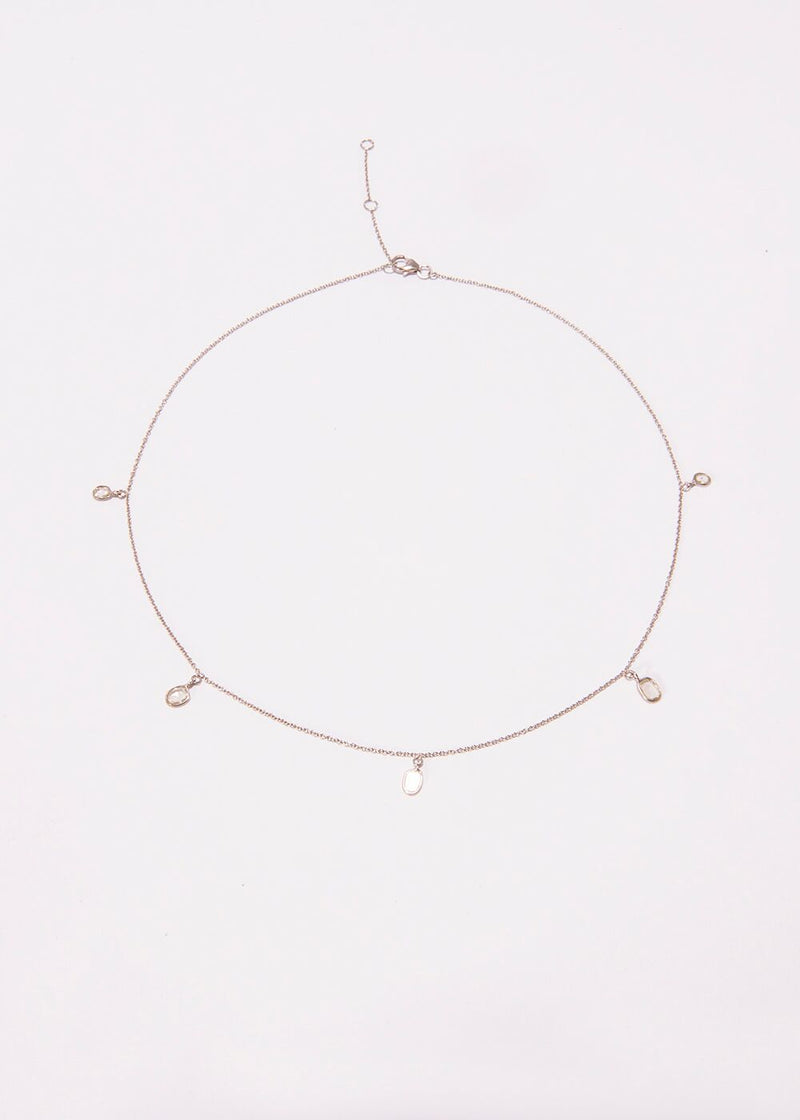18K Gold & Diamond Drop Necklace (0.4 C) 18" #9300-Necklaces-Gretchen Ventura