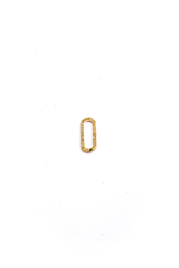 14K Yellow or White Gold 360 Degree Diamond (1.26c) Rectangle Clasp (1") #7258-Clasp-Gretchen Ventura