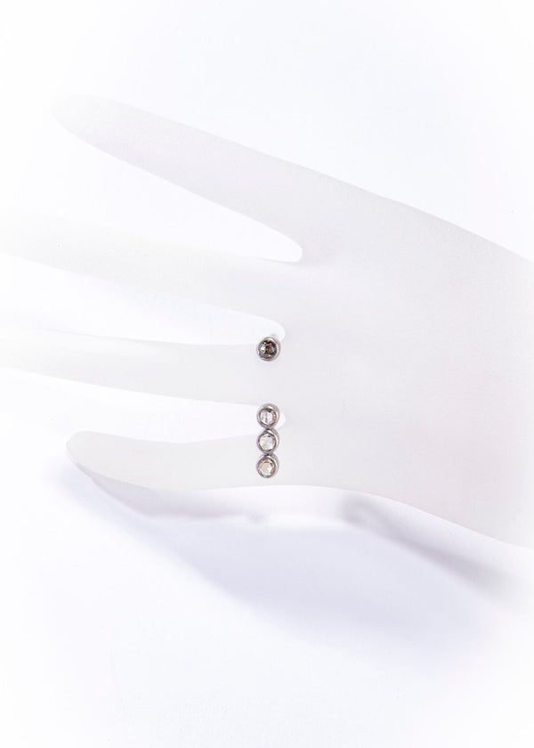 Matte Sterling Silver Ring w/ Champagne Diamond (0.55 C or 0.89 C) #5034-Rings-Gretchen Ventura