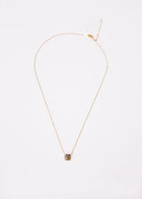 Rose Cut Gray Diamond & Gold Chain-Necklaces-Gretchen Ventura