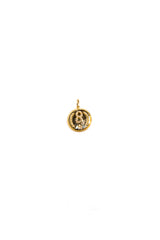 14 K Gold, Diamond (.14 C), Infinity, Laurel Wreath, & Star Pendant (1")-Neck Pendant-Gretchen Ventura
