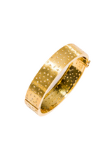 Gold Plate over Sterling & Pave Diamond Cuff #2793-Bracelets-Gretchen Ventura