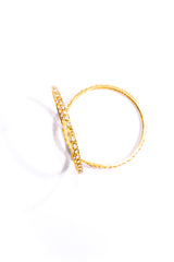 20K Rose Cut Diamond Bangle #2893-Bracelets-Gretchen Ventura